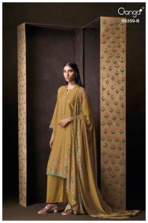 Ganga prishta 5359 wholesale dress material jaipur
