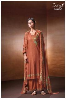 Ganga riveya 5393  ladies dress material wholesale market in ahmedabad