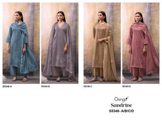 Ganga sandrine 5348 wholesale dress material market in mumbai