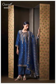 Ganga saviya 5400 wholesale dress material market in ahmedabad