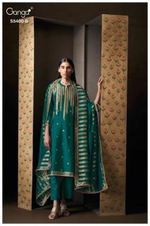 Ganga saviya 5400 wholesale dress material market in ahmedabad