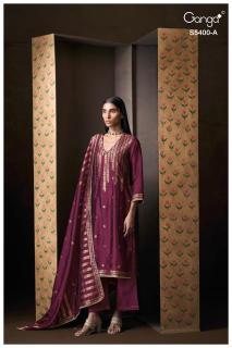Ganga saviya 5400 wholesale dress material market in ahmedabad