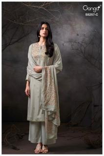 Ganga seresa 5257 wholesale dress material market in surat with price