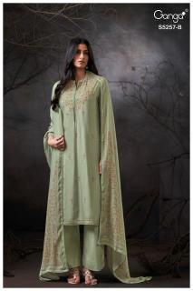 Ganga seresa 5257 wholesale dress material market in surat with price