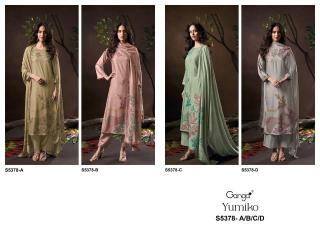 Ganga yumiko 5378 wholesale dress material market in ahmedabad with price for ladies