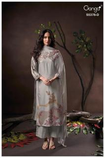 Ganga yumiko 5378 wholesale dress material market in ahmedabad with price for ladies