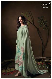 Ganga yumiko 5378 wholesale dress material market in ahmedabad with price for ladies