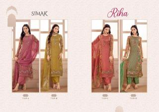 Glossy simar cotton ladies dress material wholesale market in surat