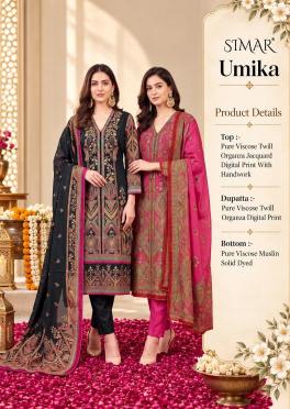 Glossy simar  kolkata dress material wholesale market price