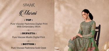 Glossy simar ladies dress material wholesale market in surat with price