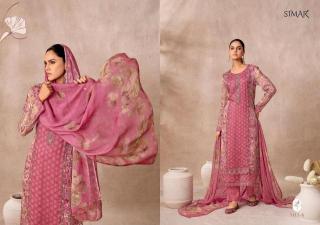 Glossy simar ladies dress material wholesale market in surat with price