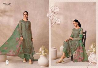 Glossy simar ladies dress material wholesale market in surat with price