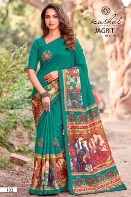 Kashvi jagriti vol-1 wholesale saree market in surat with price list