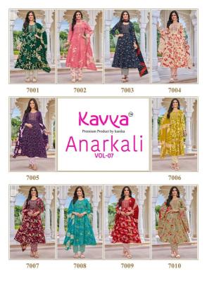  Kavya anarkali vol 7 kurti wholesale gandhinagar