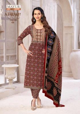 Mayur ajarakh vol-13 wholesale cotton kurti market in ahmedabad with price