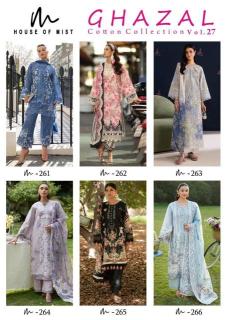 Mnf ghazal vol 27 cotton ladies dress material wholesale market in surat
