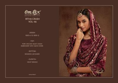 Omtex ritha crush 46 ladies dress material  wholesale market in pune