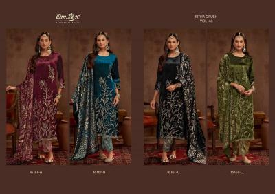 Omtex ritha crush 46 ladies dress material  wholesale market in pune