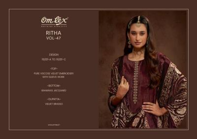 Omtex ritha vol 47 dress material wholesale market in jaipur