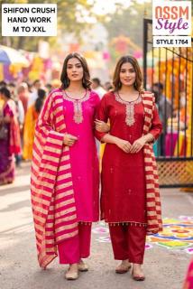 Ossm style 1764  kurti wholesale cloth market in ahmedabad