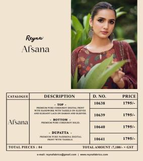 Reyna afsana cotton dress material wholesale market in mumbai