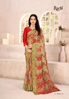 Ruchi red velvet vol-41 wholesale saree market in ahmedabad