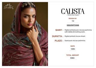 Shiddat calista 102 dress material wholesale with price