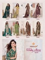 Suryajyoti trendy cotton vol 73 wholesale dress material market in mumbai with price