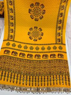Vastrangan viscous chiffon saree wholesale market in jaipur