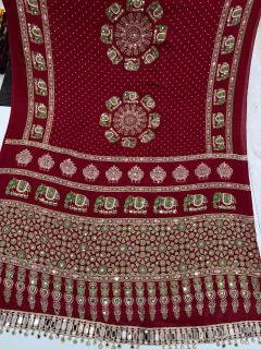 Vastrangan viscous chiffon saree wholesale market in jaipur