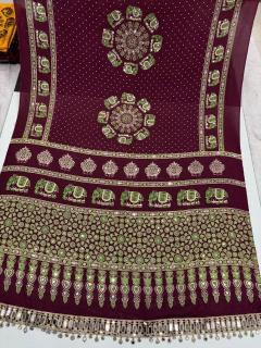 Vastrangan viscous chiffon saree wholesale market in jaipur