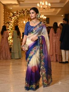 Vinayak digital floral  	 wholesale saree market in ahmedabad